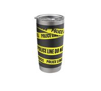 Crime Scene Tape Stainless Steel Insulated Tumbler