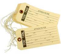 Crime Scene Toe Tag, Manila, 100pk