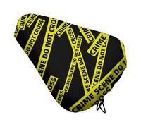 Crime Scene Waterproof Bike Seat Cover Printed Protective Saddle Covers for Most Bicycles Cycling