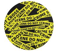 Crime Scene Wooden Puzzle Letter on Back Circular Easy Jigsaw Puzzles for Elderly Birthday Gift Family Game
