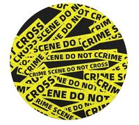 Crime Scene Wooden Puzzle Letter on Back Circular Easy Jigsaw Puzzles for Elderly Birthday Gift Family Game