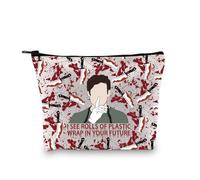 Crime Show Makeup Bag I See Rolls of Plastic Wrap in Your Future Murder Mystery Gift Serial Killer Cosmetic Bag (Rolls of Plastic 3UK)