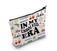 Crime TV Show Inspired Makeup Bag Serial Killer Gift Crime Addict Gift for TV Show Fans (Unsolved Era Bag EU)