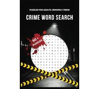 Crime Word Search Puzzle Book: Word Searches with Easy to Read Print about Crime, Investigation, Detectives and more |6x9 inches, |110 pages, | 50+ puzzles… Gift for Vacations, Holidays and Free Times