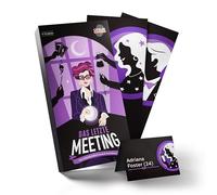 CRIMECASES Murder Mystery Game for 8-10 Players, 14+, The Last Meeting, Esoteric Crime Dinner