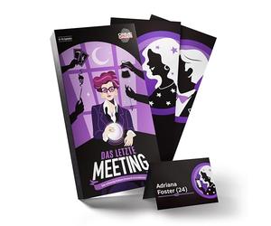 CRIMECASES Murder Mystery Game for 8-10 Players, 14+, The Last Meeting, Esoteric Crime Dinner