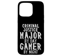 Criminal Justice Major By Day Gamer By Night Criminology Case for iPhone 15 Pro Max