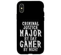 Criminal Justice Major By Day Gamer By Night Criminology Case for iPhone X/XS