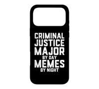Criminal Justice Major By Day Memes By Night Law School Joke Case for iPhone 17 Pro Max
