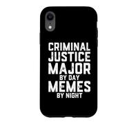 Criminal Justice Major By Day Memes By Night Law School Joke Case for iPhone XR