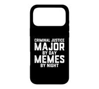 Criminal Justice Major By Day Memes Night Cop Police Student Case for iPhone 17 Pro Max