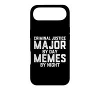 Criminal Justice Major By Day Memes Night Cop Police Student Case for iPhone Air