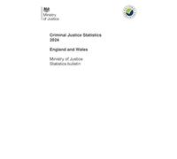 Criminal Justice Statistics 2024 England and Wales