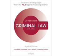 Criminal Law Concentrate : Law Revision and Study Guide