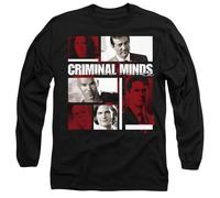 Criminal Minds Character Boxes Mens Long Sleeve T Shirt, Black, XX-Large