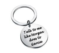 Criminal Minds Inspired Gift Talk to Me Like Morgan Does to Garcia Keychain Criminal Minds Fans Gift (Does to Garcia k EU)