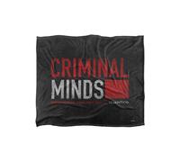 Criminal Minds Logo Silky Touch Super Soft Throw Blanket 152 X 127 cm ViacomCBS/Nickelodeon White One Size