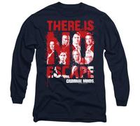 Criminal Minds No Escape Mens Long Sleeve T Shirt, Navy, Small