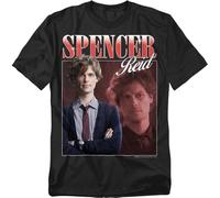 Criminal Minds Spencer Reid Bootleg Unisex T Shirt, Black, 3XL