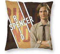 Criminal Minds Spencer Reid Square PillowCase for Bedroom Decor Home Sofa Car Decoration Throw Pillow Covers 18"x18"