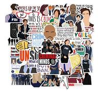 Criminal Minds Stickers for Laptop & Water Bottle (50 PCS), Gift for Kids & Adults, Classic TV Series, Waterproof Vinyl