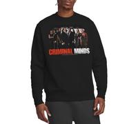 Criminal Minds The Brain Trust Crew Sweatshirt, Black, Large