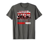 Criminal Minds Think Like One T-Shirt, Men, Asphalt Grey, 5X-Large