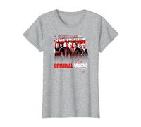 Criminal Minds Think Like One T-Shirt, Women, Heather Grey, X-Large