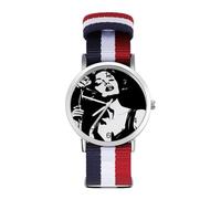 Criminal Woman and Roses Black White Fashion Watches Men Women Wrist Watch Outdoor Sports