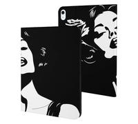 Criminal Woman And Roses Black White Slim Case Compatible with iPad 10th 9th 8th 7th Generation 2022 2021 2020 2019 Protective Cover Stand