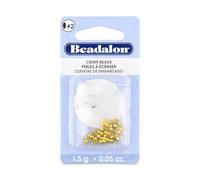 Crimp Beads Size #2 1.5 Grams/Pkg-Gold Plated