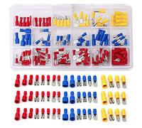 Crimp Connectors, 120Pcs Assorted Insulated Terminal Kit, Electrical Crimp Terminals Wire Connector With 18 Types Automotive Terminals Spade Set For Car, Mechanics