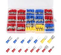 Crimp Connectors 280 Pcs, Auto Electrical Connectors, Male Female Spade Connectors Kit, Ring Wire Connectors Crimp Terminal Connector, Cable Connector