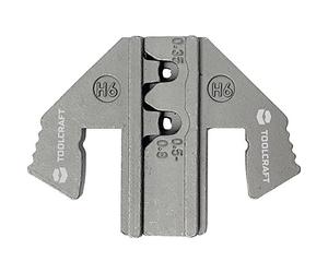 Crimp die for H6 Delphi Weather Pack AWG 22/20-18 Connector 0.35 to 0.8 mm² TOOLCRAFT PLE-0H6 Suitable for Brand
