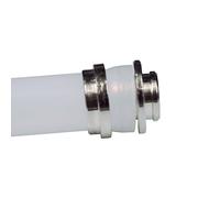 Crimp fitting, crimp socket for 5/8" thread, free hose connection 7 mm