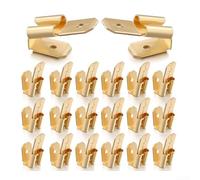 Crimp Mount Dual Spade Quick Disconnect Terminals Pack Options 25 50 100 for 1/4 Inch Terminal Use and Efficient Electrical Connection Disconnection (25pcs)
