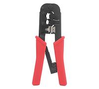 Crimp Pliers HT - 568R, Wire Crimping Stripper Tool with Ratchet Jaw, 45 Steel Construction for RJ45 RJ11 Connectors, Ergonomic Handle for Telecom and Network Cable