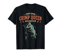 Crimp Queen Ascension Rock Climbing Style T-Shirt