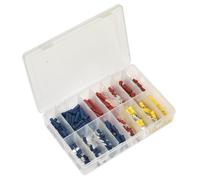 Crimp Terminal Assortment 200pc Blue, Red & Yellow - Sealey AB038MT New