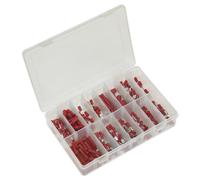 Crimp Terminal Assortment 260pc Red - Sealey AB039RT New