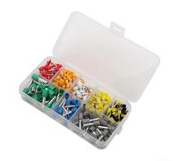 Crimp Terminals 400 pcs Electrical Cord End Connectors for VE Tubular Fitting Applications and Various Wire Cross Sections