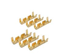 Crimp Terminals U-Shaped 453/453C U-Shaped Terminal Cold Insert Small Teeth 0.3-4.0mm2 Gold Silver 20-200pcs(Silver 453c,100pcs)