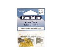 Crimp Tube Size 1 Pack Gold Plated* Qty 1