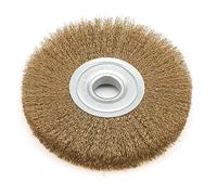Crimped Wire Wheel Brush, 4In Flat Crimped Stainless Steel Wire Wheel Brush for Angle Grinder 0.52in Bore 100mm * 13mm
