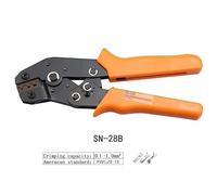 Crimper Crimping Pliers Set SN-28B 1550Pcs Terminal Combination Kit for 0.1-1mm Tube Insulation Terminals Electrical Clamp Tool AGM28-18(SN-28B Pliers)