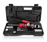 Crimper, Hydraulic Battery Cable Lug Terminal Crimping Plier with 9 Dies, for Copper Aluminum