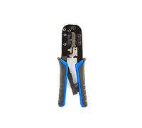 Crimper Plier, Network Cable Cutting Stripping Crimper Tool Network Telephone Ethernet Cables Crimping with Non-Slip Handle for RJ45 RJ12 RJ11 8P/6P - Blue