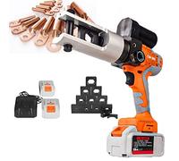 Crimper Plier Set,Rechargeable Hydraulic Crimping Pliers,Terminal Crimping Plier, for Copper & Aluminium Terminal