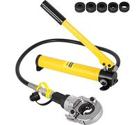 Crimper, with 5 Removable Dies 12-28 mm, 360 ° Hydraulic Crimper, 6 tons of Pressure Force, Aluminum in V Shape