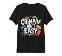 Crimpin' Ain't Easy Rock Climbing Bouldering - Premium T-Shirt
